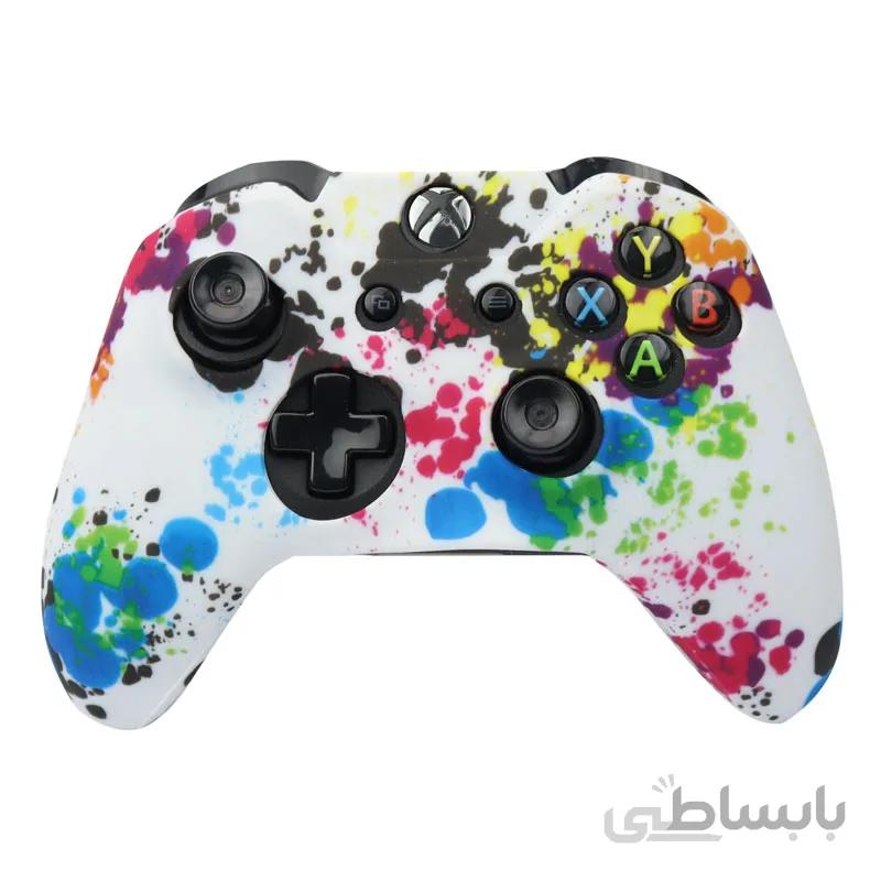 روکش دسته بازی Xbox طرح رنگی ساده زمینه سفید ا Xbox Controller Cover