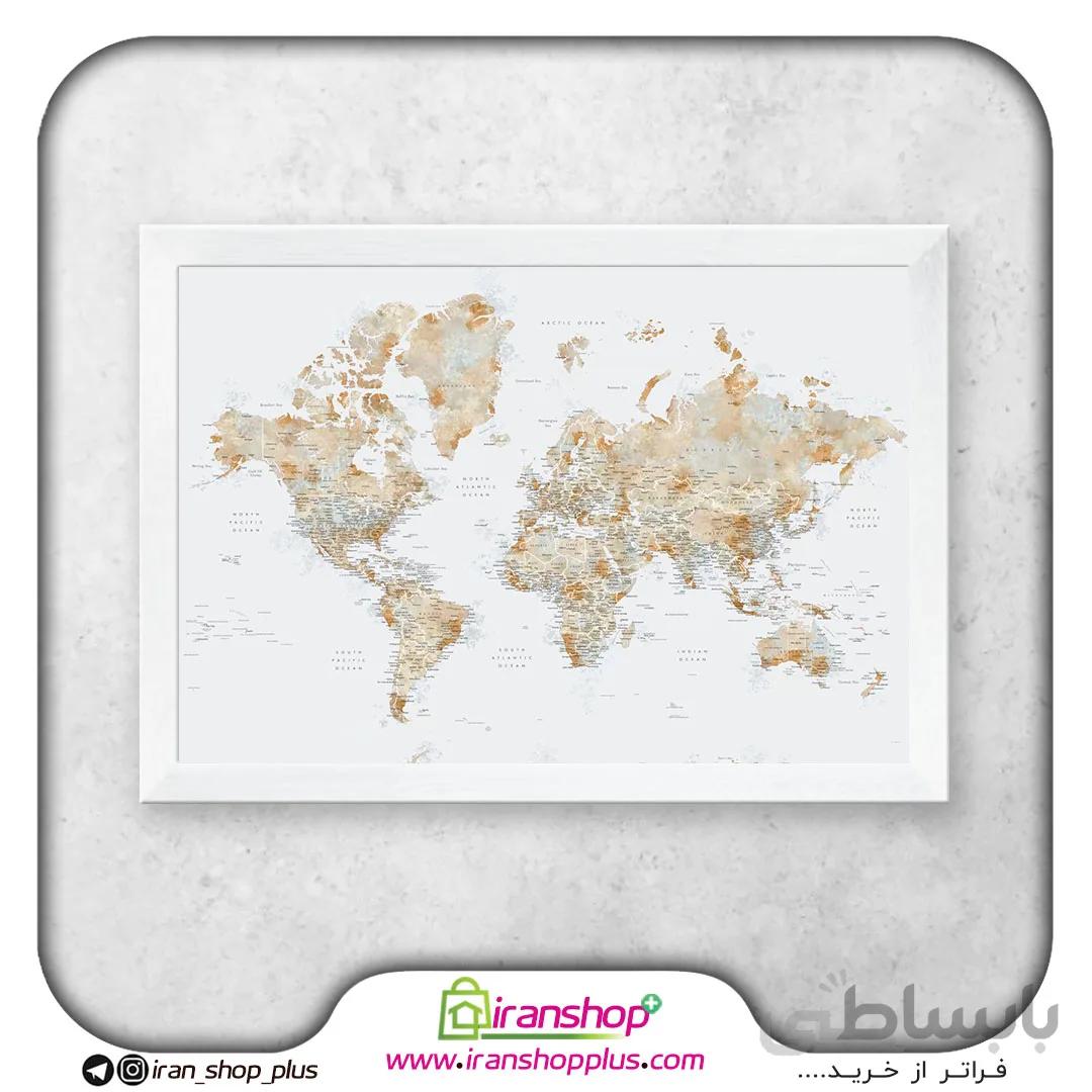 تابلو نقشه جهان World کد W12
