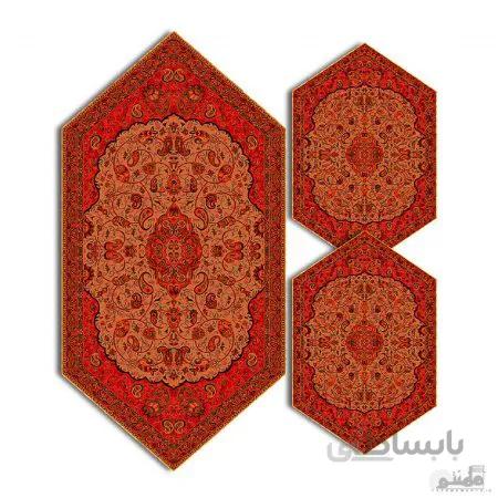 سری سه تکه ترمه طرح شاه عباسی کد 833
