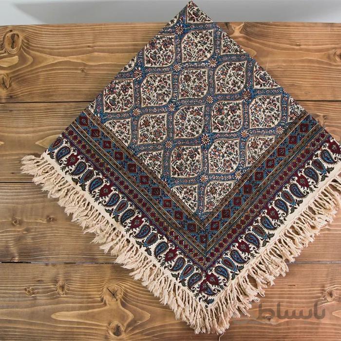 سفره قلمکار صدری 60 * 60 سانتی متر ممتاز کد S-gh37