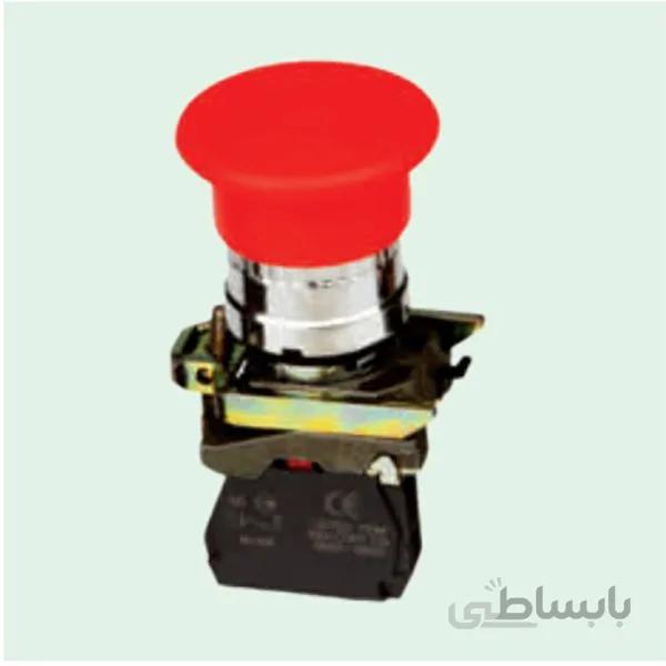 استپ امرجنسی فلزی قفل شو سالزر SA22-BS542- 1NC RED