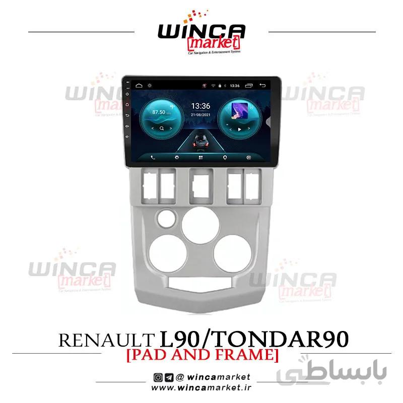مانیتور فابریک رنو ال L90 تندر سری اس S400 پلاس WINCA وینکا مدل RS855