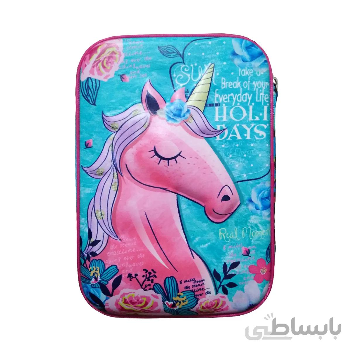 جامدادی پارچه ای کتابی طرح برجسته ۱۴۴۱ یونی فای