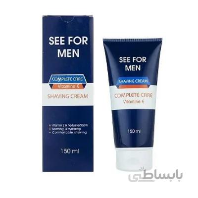 کرم اصلاح کامل حاوی ویتامین E سیفور 150 میلی لیتر ا SEE FOR Shaving Cream