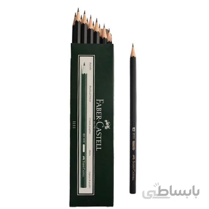 مداد مشکی فابر کاستل کد 1111 بسته 12 عددی
