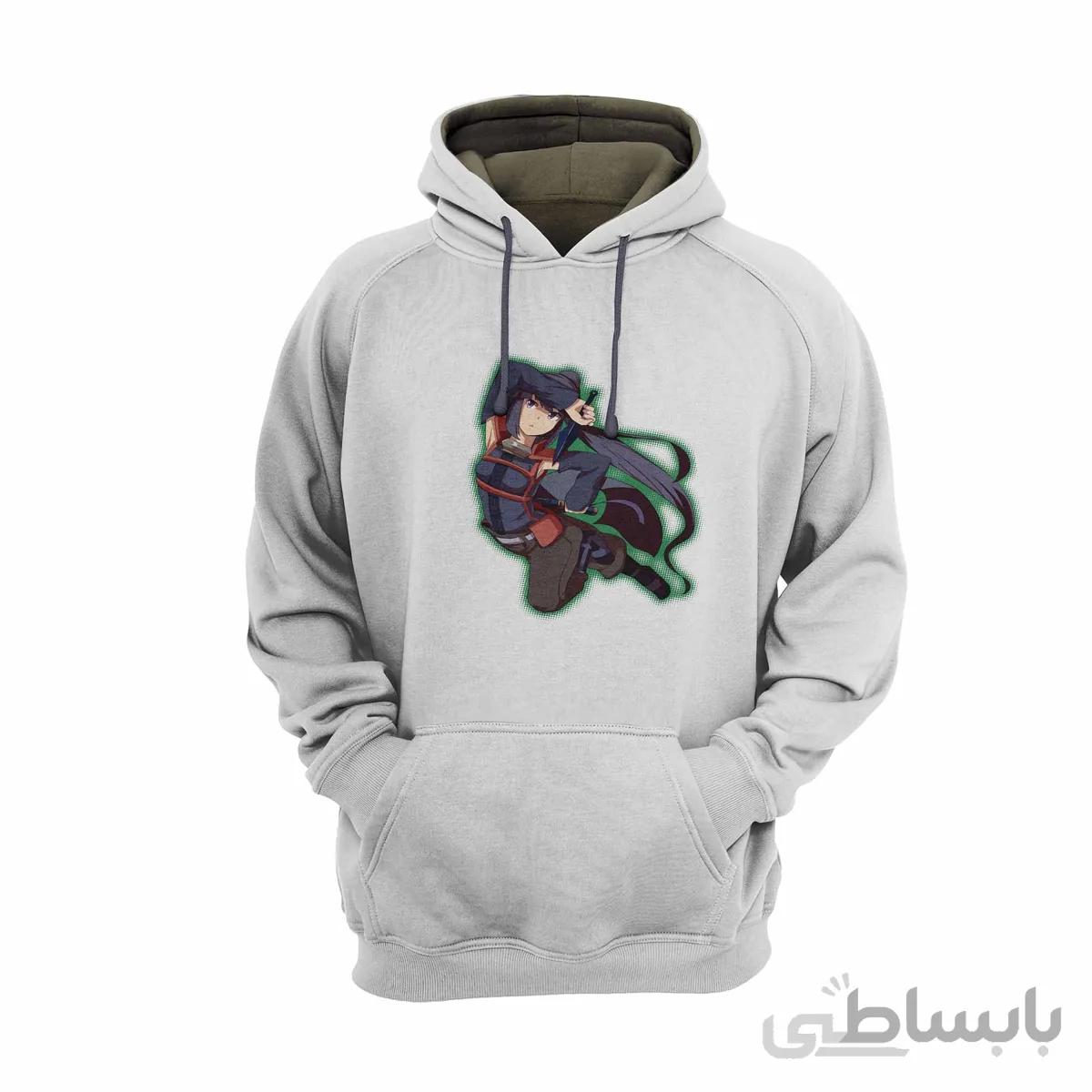 هودی سفید طرح انیمه ورود به افق Log Horizon کد KCT10461 کد 285406