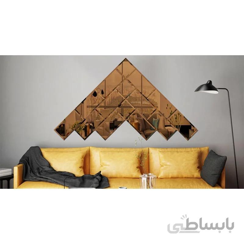 آینه دکوراتیو تجسم مدل SHAFAGH02-L
