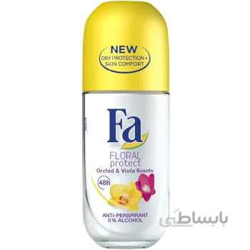 رول ضد تعریق زنانه فا مدل Floral Protect حجم 50 میلی لیتر