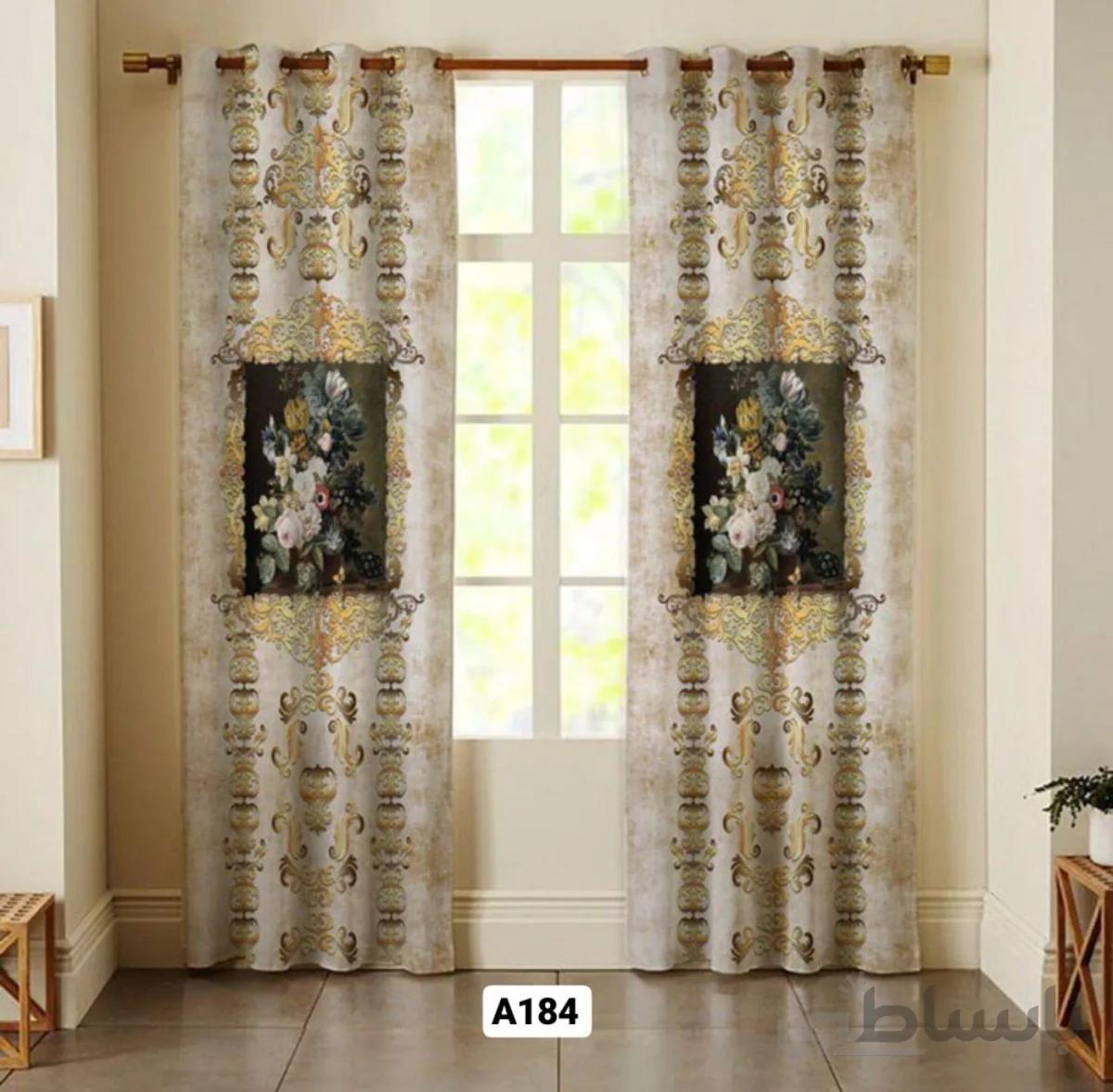 پرده چاپی طرح کلاسیک کد A184