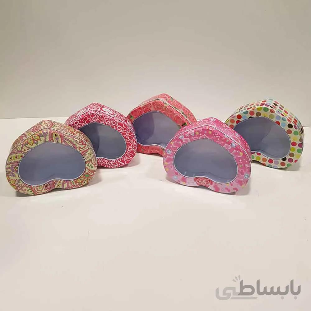 جعبه فلزی قلب درب طلقی