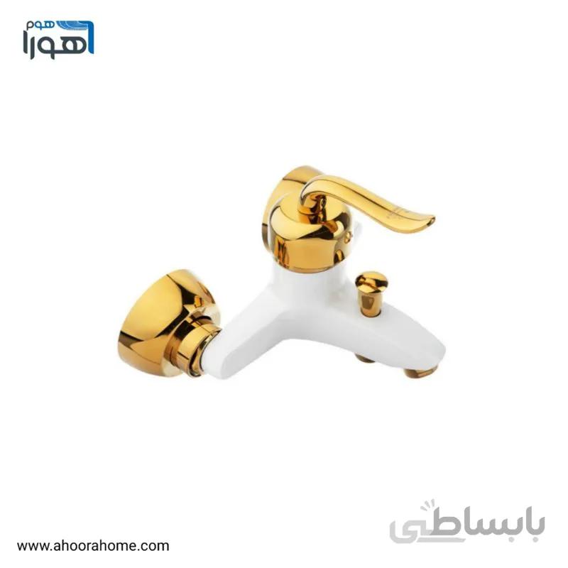 شیر دوش حمام مدل قاصدک سفیدطلا