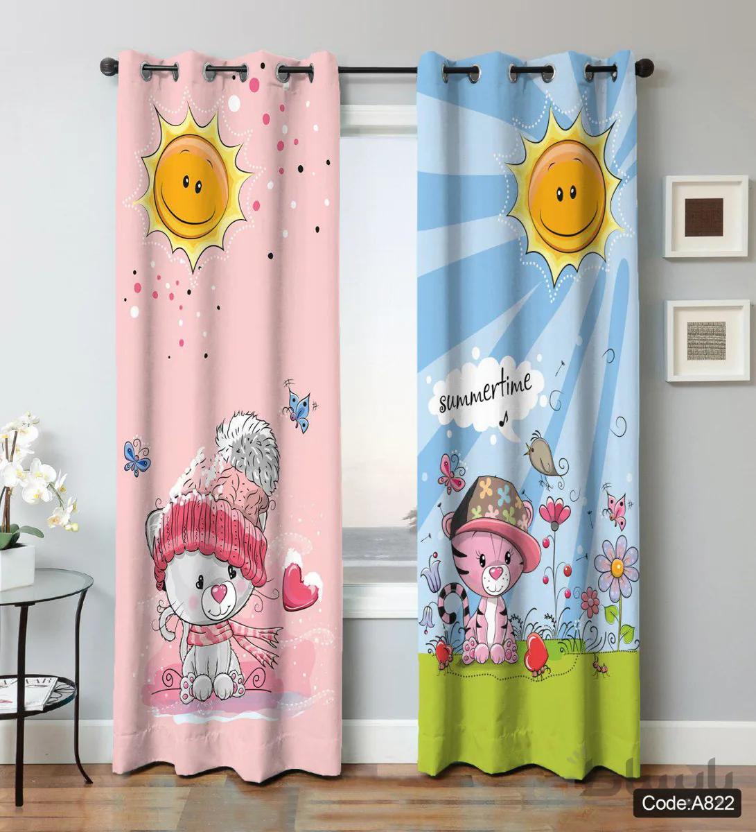 پرده پانچی چاپی کد A822