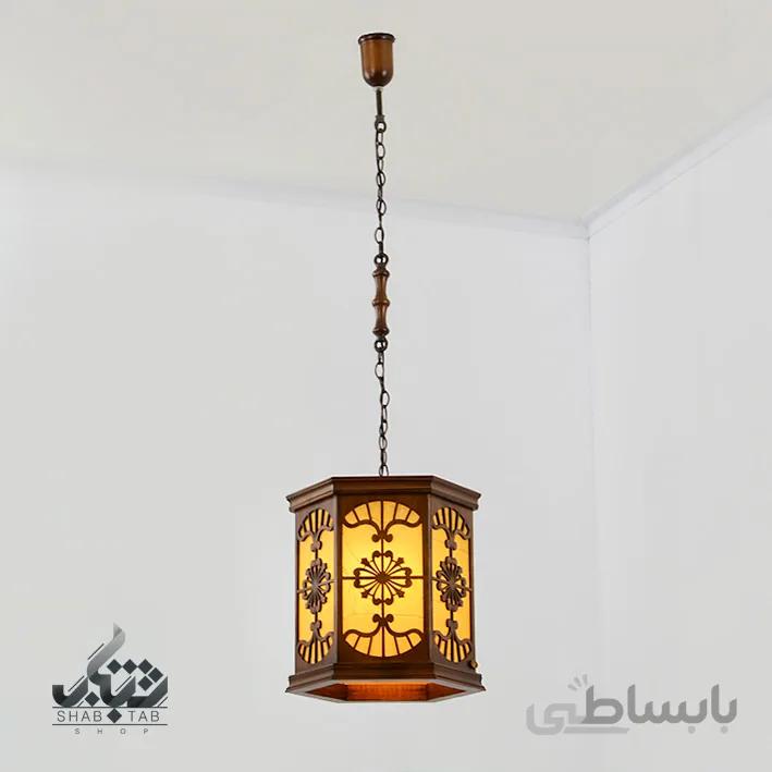 لوستر چوبی دارکار آرک جدید کد 108