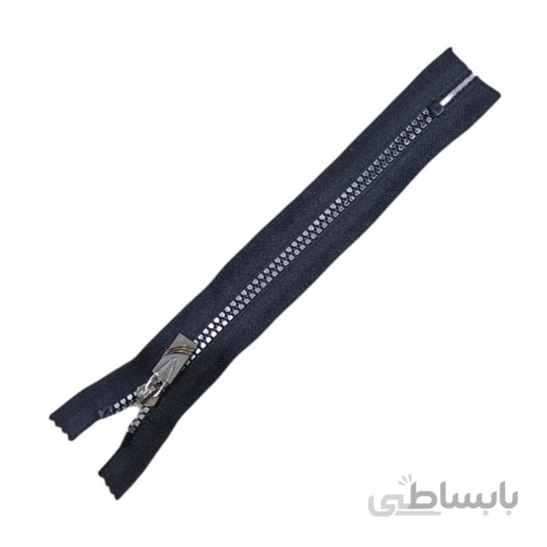 زیپ 20 سانتی تزئینی نقره ای کد 4035Z