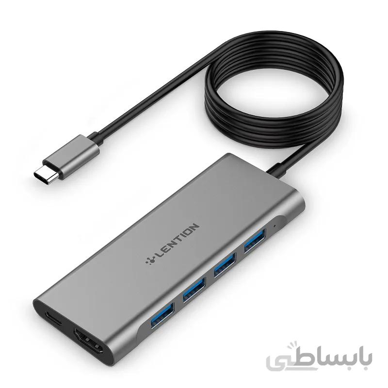 هاب 6 پورت LENTION USB-C سری SAILINGمدلC35-1M