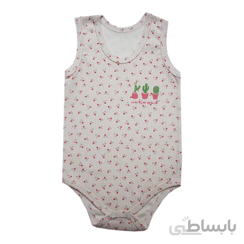 زیردکمه رکابی نوزادی بی بی سان طرح کاکتوس