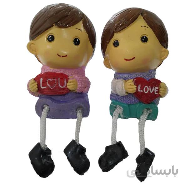 مجسمه طرح پسر کد 070 مجموعه 2 عددی ونداهایپر ا Sculpture of a boy design code 070, 2-digit set of Vandahayper