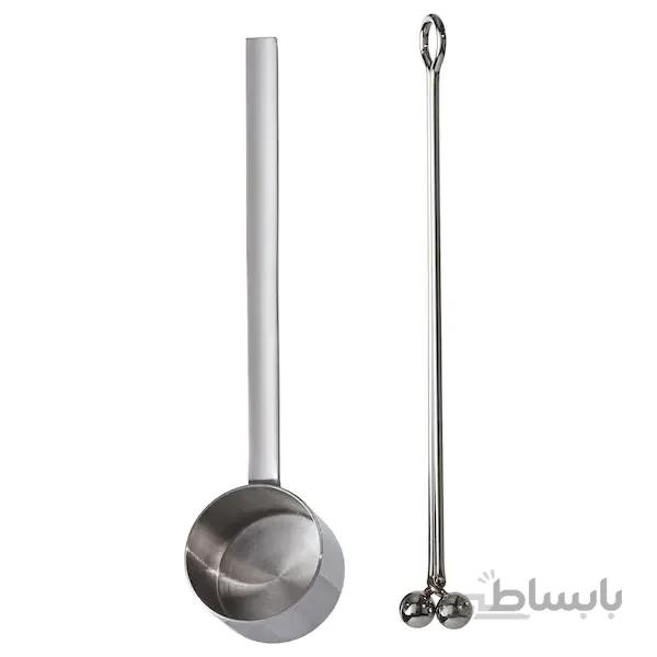 پیمانه قهوه IKEA مدل TEMPERERAD رنگ استیل