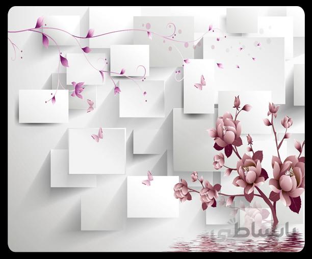 پوستر گل سه بعدی 040
