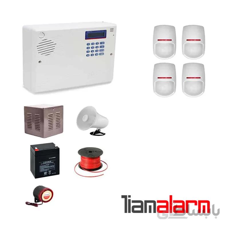 پکیج دزدگیر اماکن باسیم مدل سایلکس سیم کارتی و تلفنی SG8PY4
