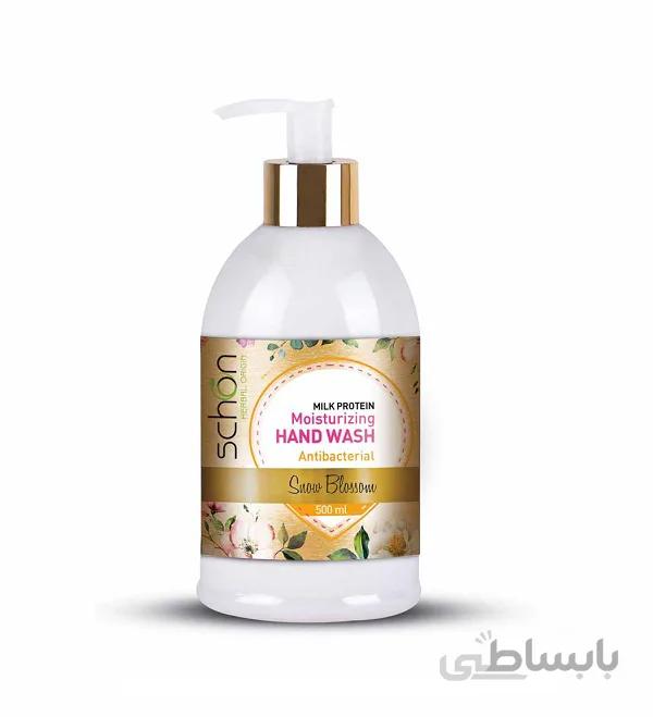 مايع دست شون - SCHON مدل كرمی سفيد اسنوبلاسم 500ml
