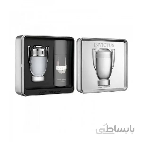 عطر مردانه پاکو رابان اینویکتوس ست تو پیک paco rabanne invictus for men edt set 2pic