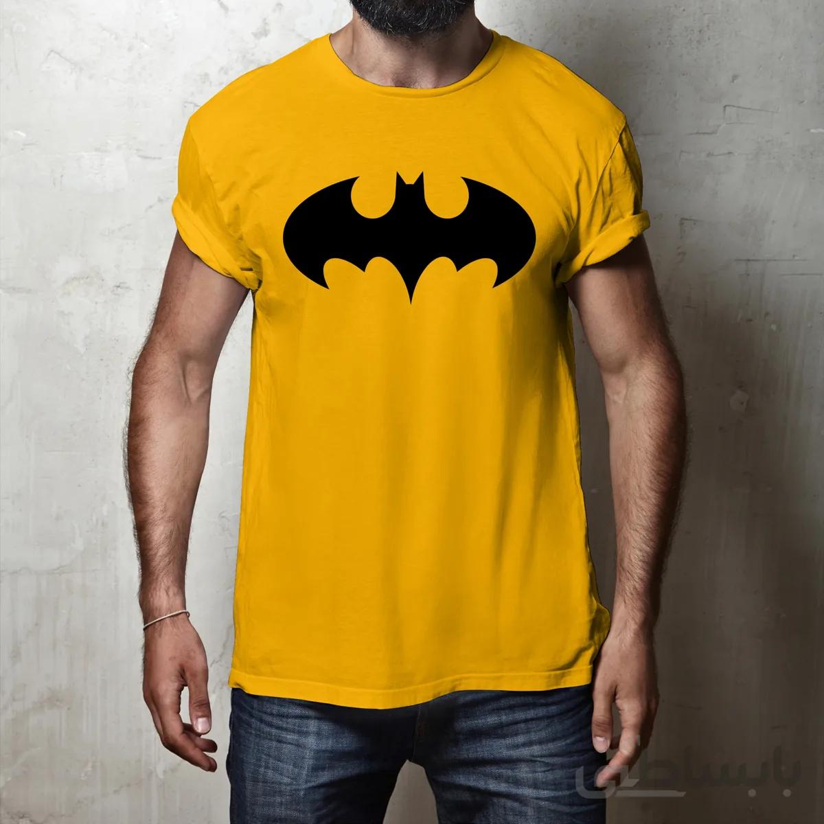 تی شرت با طرح بتمن تی شرت زرد رنگ بتمن تی شرت بتمن Batman Tshirt