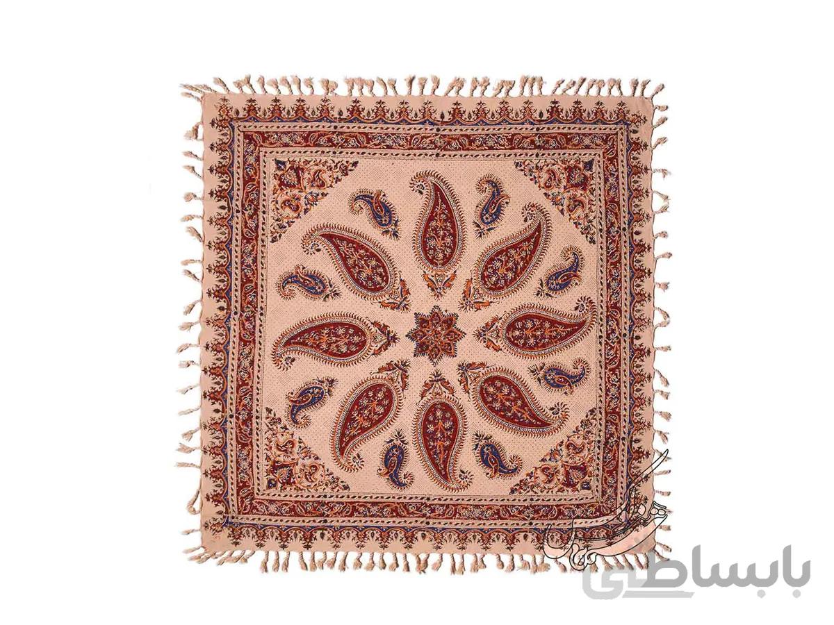 سفره قلمکار طرح خورشید سایز 80*80