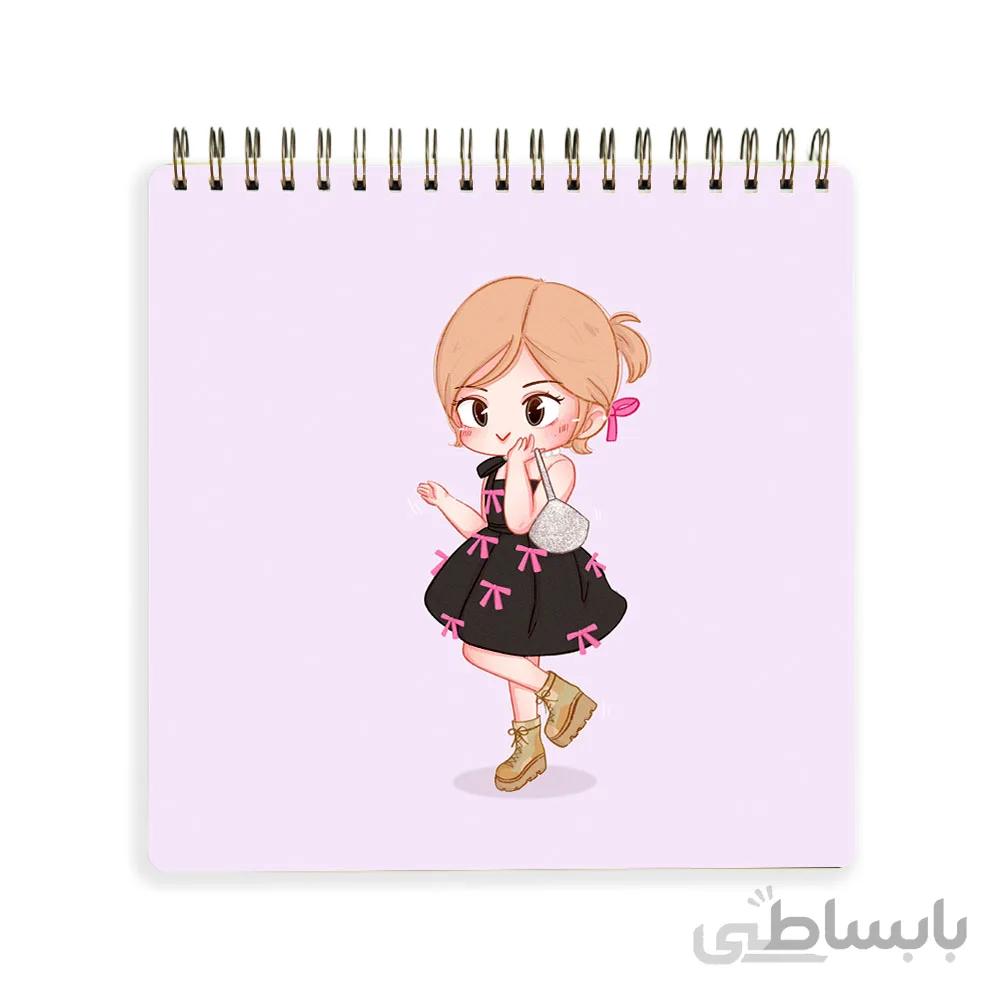دفترچه يادداشت black pink کد 10100205