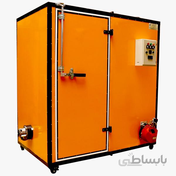 خشک کن میوه تک کابین 200 کیلو گازی T200 تام صنعت طیبلی