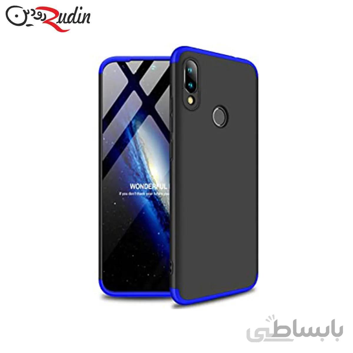 کاور ۳۶۰ درجه مدل GKK مناسب برای گوشی Y6 Prime 2019 مشکی دور آبی