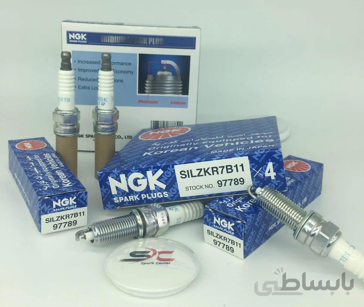 شمع سوزنی ایریدیوم لیزری پایه بلند NGK SILZKR7B11 97789(یک عدد)