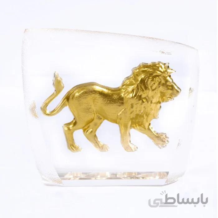 تندیس کریستال طلا نماد ماه تولد مرداد سایز کوچک کد CS05
