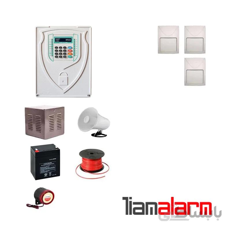 پکیج دزدگیر اماکن باسیم مدل فورنت سیم کارتی و تلفنیB500F3