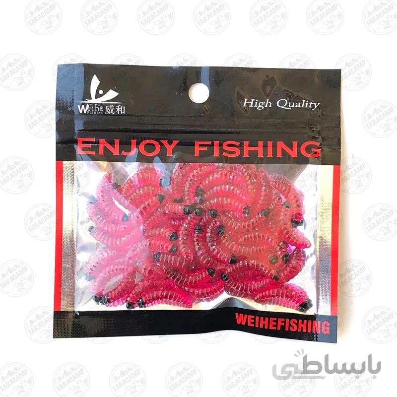 کرم ژله ای مصنوعی ماهیگیری Weihe fishing بسته 50 عددی