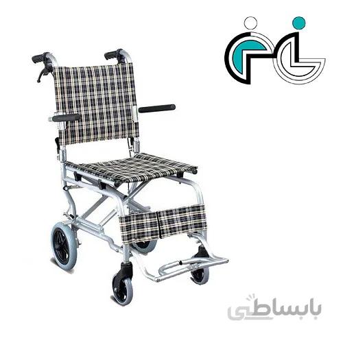 ویلچر آلومینیومی تاشو (فرودگاهی - مسافرتی) AZ 804LA ا Folding aluminum wheelchair (airport - travel) AZ 804LA