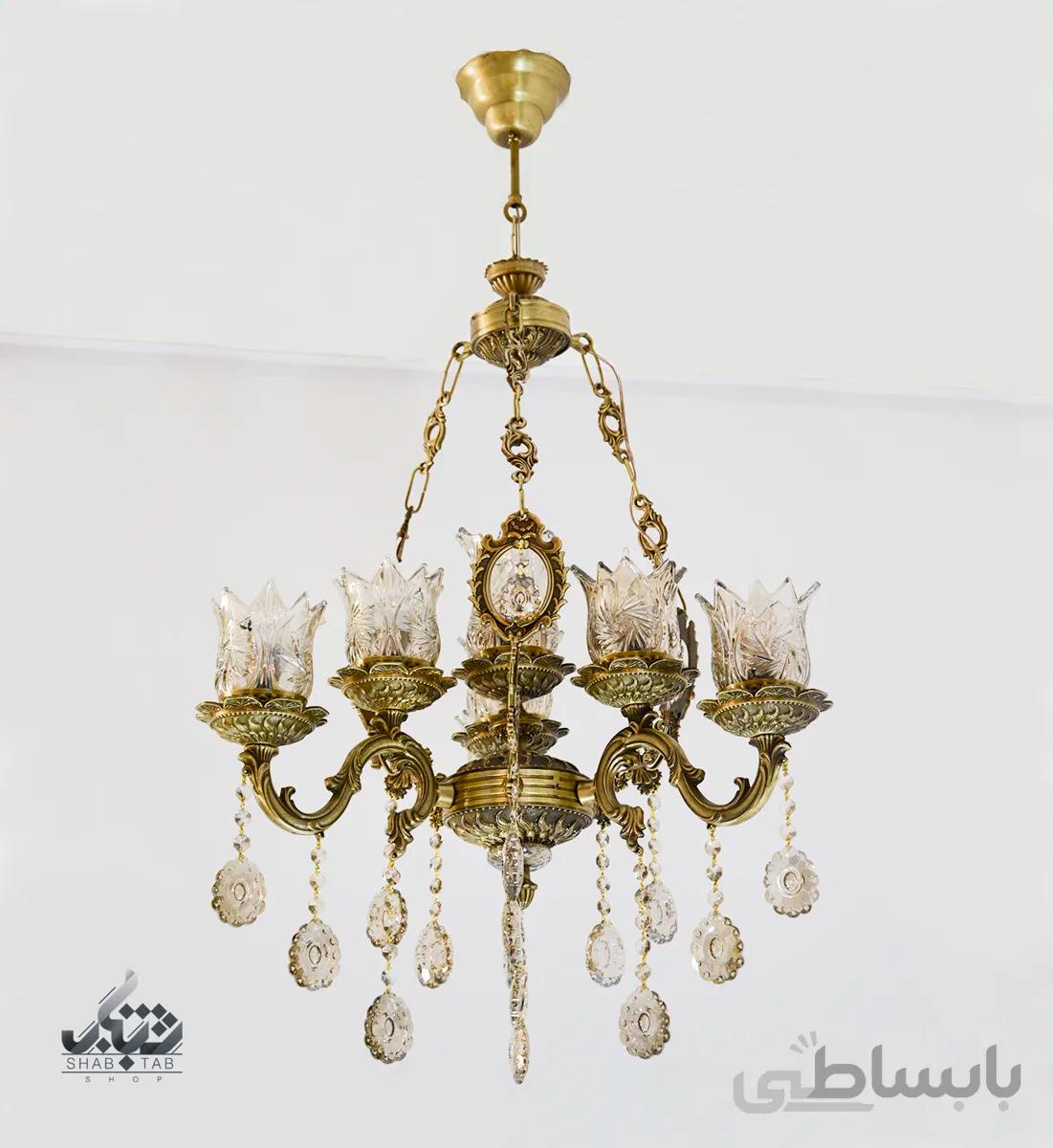 لوستر آویز سه شاخه هفت شعله 3559 ا 3559-3