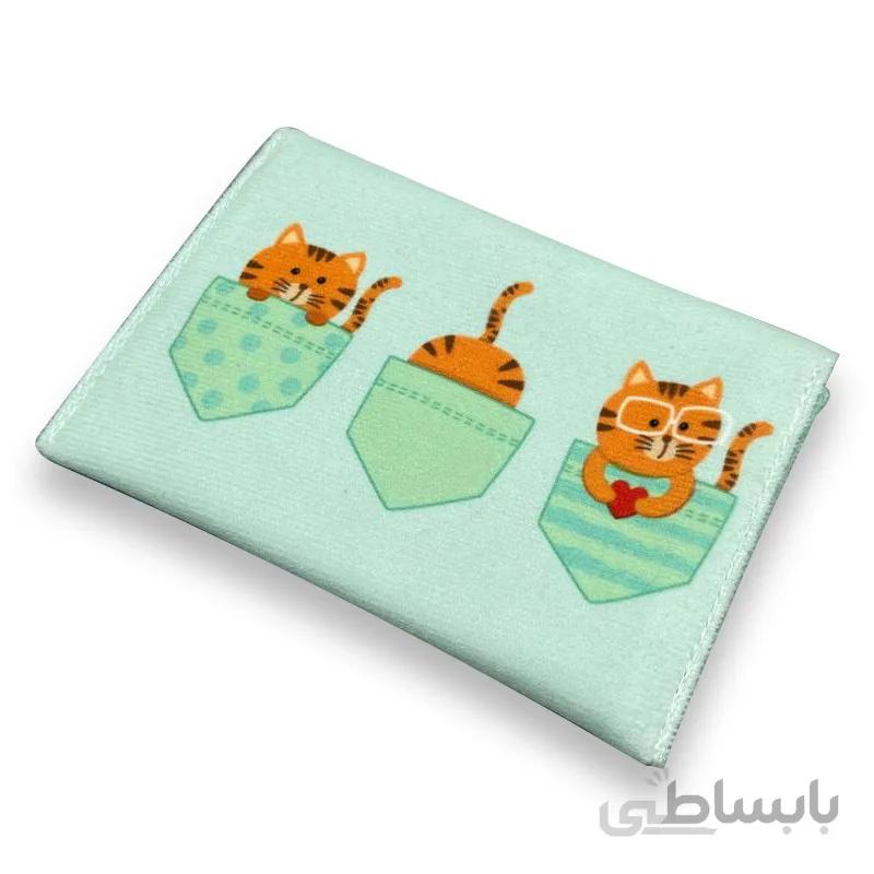 کیف جیبی رنگارشاپ با طرح گربه کد KJ01