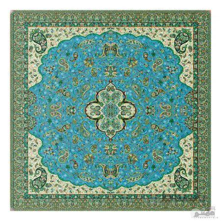 رومیزی مربع ترمه طرح شاه عباسی کد 814