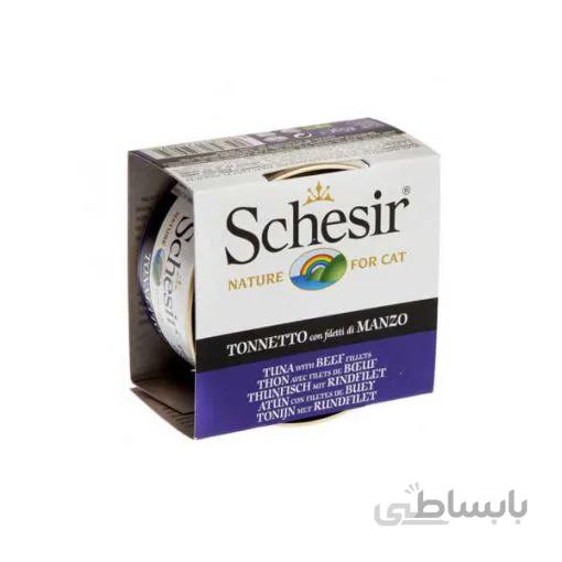 کنسرو تن و گوشت گاو مخصوص گربه ۸۵ گرم