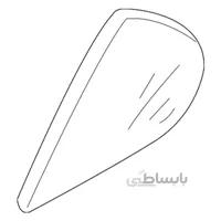 شيشه لچکي عقب راست صلی میتسوبیشی ( Genuine parts ) - لنسر
