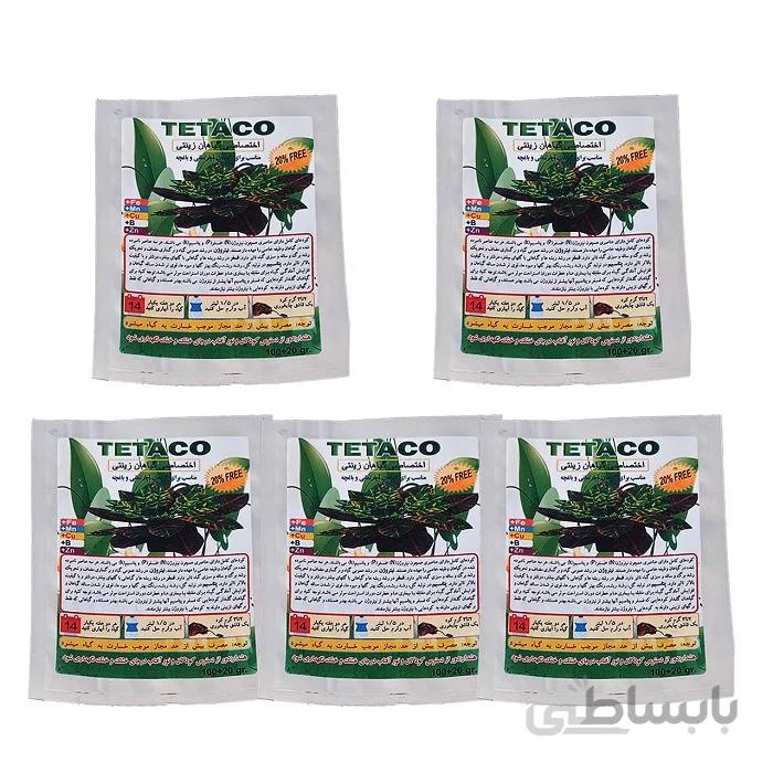کود گیاهان زینتی تتاکو وزن 120 گرم بسته 5 عددی