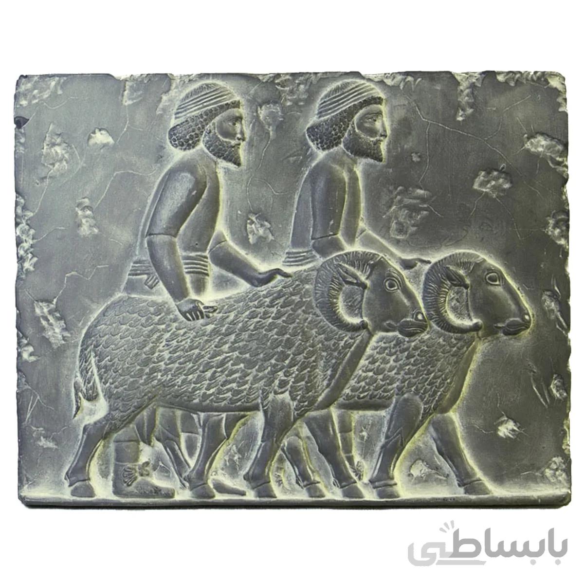 مجسمه تندیس و پیکره شهریار مدل کتیبه هدیه اور سوری کد MO370 سایز متوسط