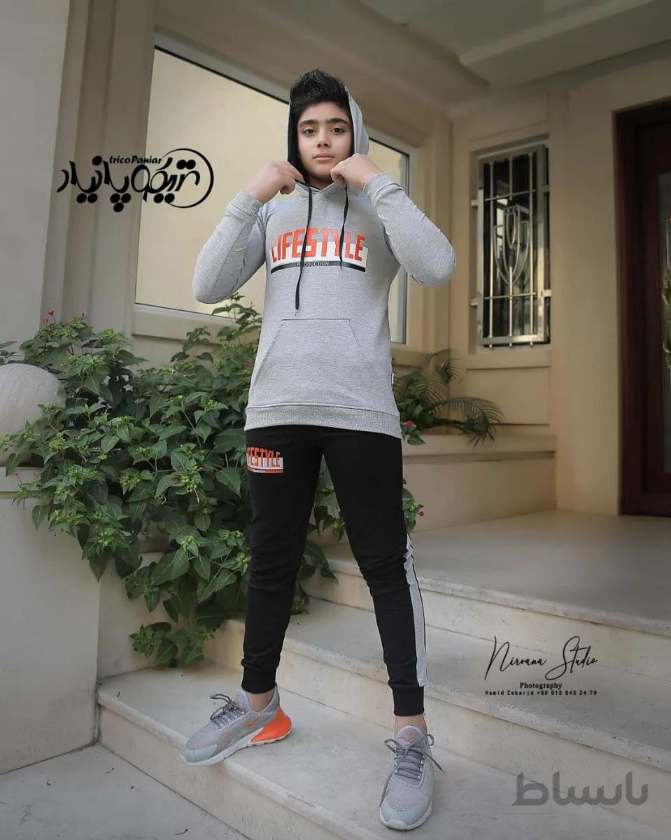 بلوز ملانژ پنبه شلوارگلکسی(حداقل تعداد خرید 8 عدد)