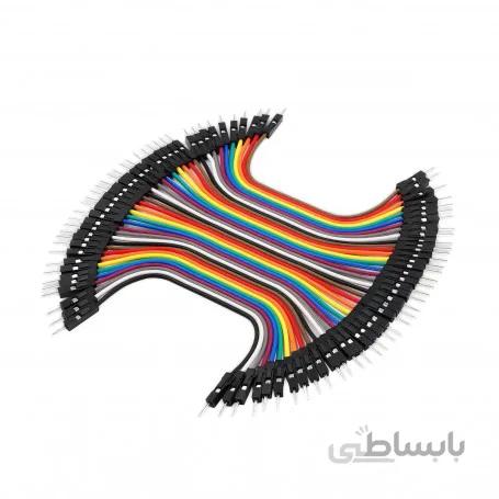 سیم جامپر ماده به ماده 10cm فلت 40 رشته