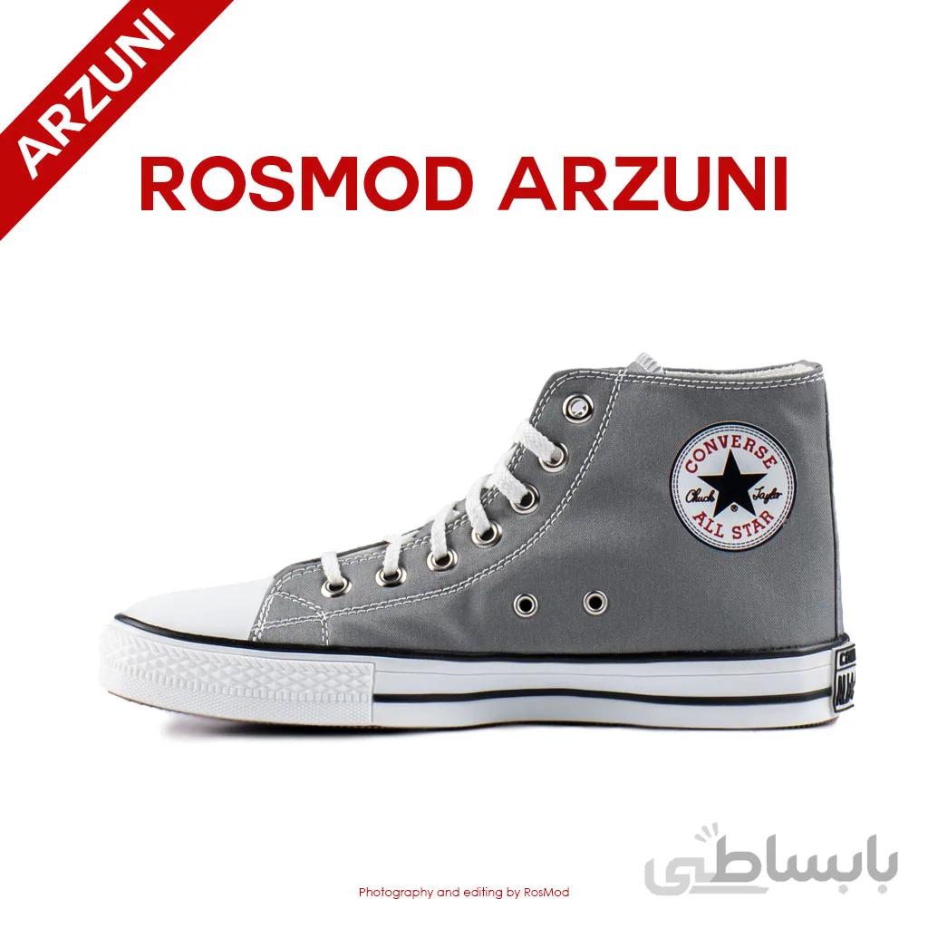 کتانی کانورس آل استار ساقدار طوسی – Converse All Star High Grey White