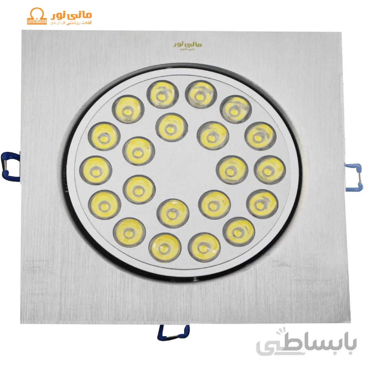 چراغ سقفی توکار مربع 21 وات
