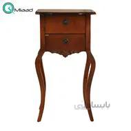 میز تلفن چوبی مدل 114 فندقی