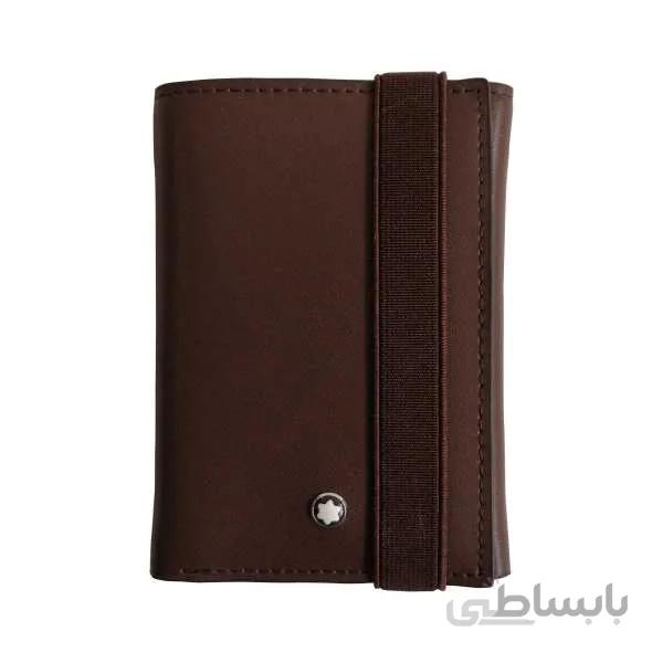 کیف پول مونت بلنک چرم قهوه ای کد (1021)