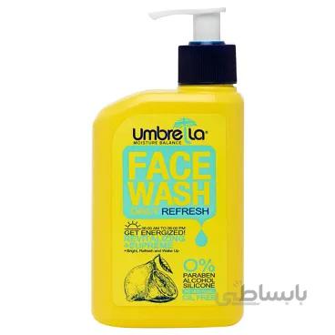 ژل شستشو صورت آمبرلا حاوی اسانس لیمو حجم 310 میل